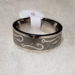 Silver Stainless Steel Fishing Hook Ring